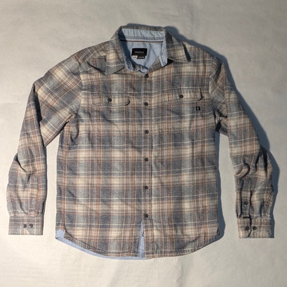 Marmot M LS Hiking Plaid Flannel Shirt